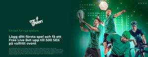Få ett free live bet hos MrGreen