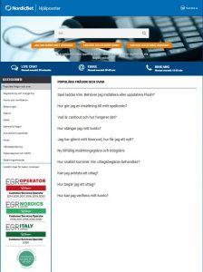 En av marknadens bästa hjälpcenter hos spelbolaget