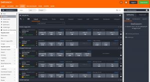 Förklarat odds och livebetting sektionen hos Betsson